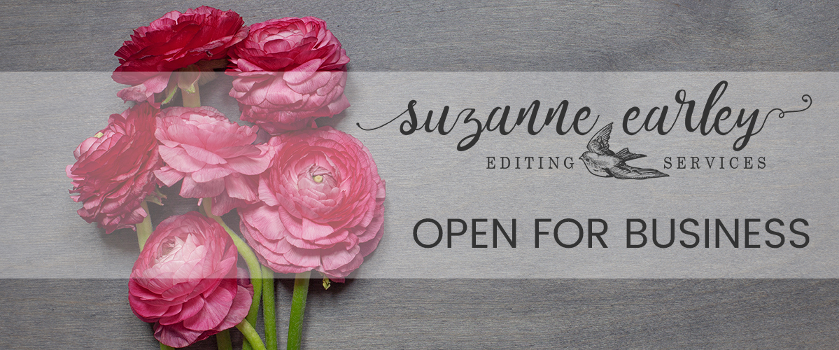 Suzanne Earley Editing Services, Open for Business